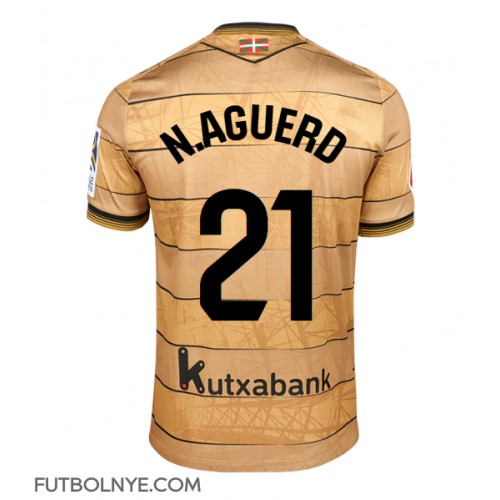 Camiseta Real Sociedad Nayef Aguerd #21 Visitante Equipación 2024-25 manga corta